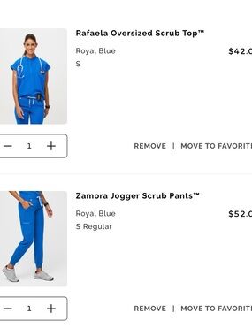 Rafaela Oversized Scrub Top & Zamora Jogger Scrub Pants - Royal Blue Set